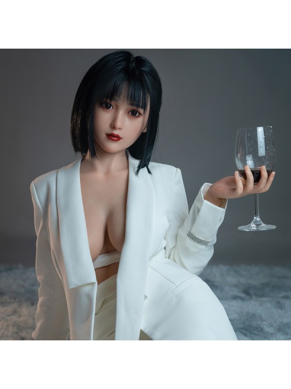 Short Hair Girl Sex Doll Full Body Platinum Silicone