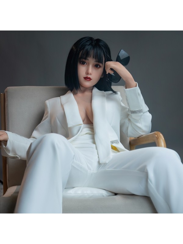 Short Hair Girl Sex Doll Full Body Platinum Silicone