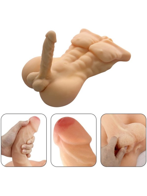 Real Half-body Simulation Dildo Female Masturbation Vagina Sex Toy PL-01
