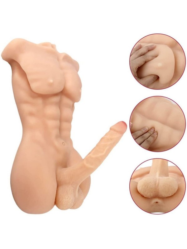 Real Half-body Simulation Dildo Female Masturbation Vagina Sex Toy PL-01 
