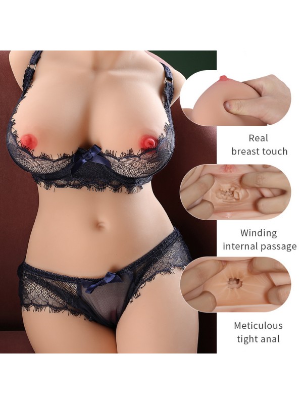 Half Body Sex Doll with Skeleton Breast Real Adult Sex Toys PL-013 