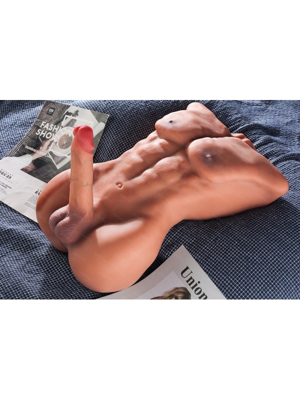 Half-length Adult Sex Toys With Big Penis Masturbator PL-048