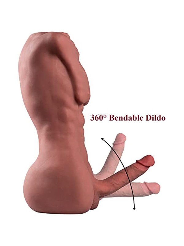 Half-length Adult Sex Toys With Big Penis Masturbator PL-048