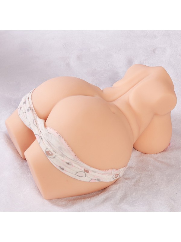 Realistic Silicone Love Doll Artificial Vagina Anal Sex Half Body 